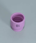 Top Notch Pro Grade TIG Welding Stubby Gas Lens Alumina Nozzle size 10 ceramic cup for WP 17 18 26 torches, purple color