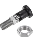Real Deal Drop Dead Durable Stainless Steel Push Fit Ball Nose Spring Plunger M16 X 1.5 Thread 8 Millimeter Pin with nut