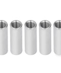 Five Pack Round Coupling Nuts M12 By 1.75mm 50mm Long 304 Stainless Steel Round Sleeve Stud Nuts Threaded Hardware For Bracket Building Maintenance Heavy Duty Connecting Rod Fasteners, five 304SS nuts