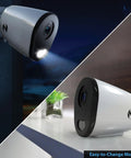 10 Channel Bluetooth Video Home Security System With 8 Plug In WiFi 2K HD Spotlight Cameras for Indoor and Outdoor Use