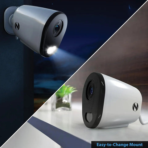 10 Channel Bluetooth Video Home Security System With 8 Plug In WiFi 2K HD Spotlight Cameras for Indoor and Outdoor Use
