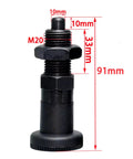Kick Your Project Upgrade With This Legit Sturdy Carbon Steel Indexing Plunger showcasing M20x1.5 thread and nylon grip in side view.