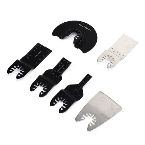 Heavy Duty Oscillating Tool Blades Kit Carbon Steel Multitool Blades For Metal And Wood on white background
