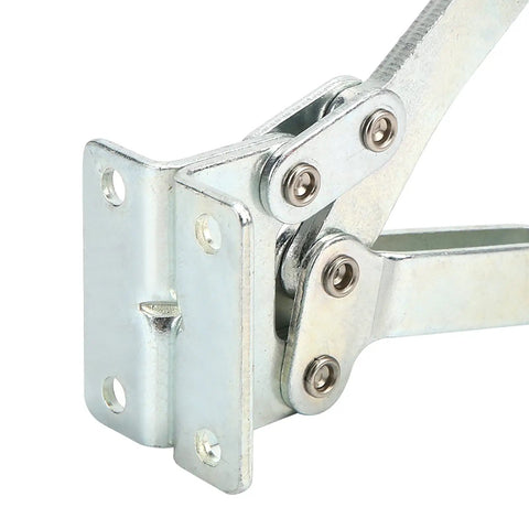 GH-203-P Vertical Handle Clamp With 499.4 Lbs Clamping Force For Carpentry And Welding, Beefy Weld Clamp For Fittings And Test Runs, Delivers Secure Grip And Stable Hold. zinc-plated steel vertical toggle clamp, close-up