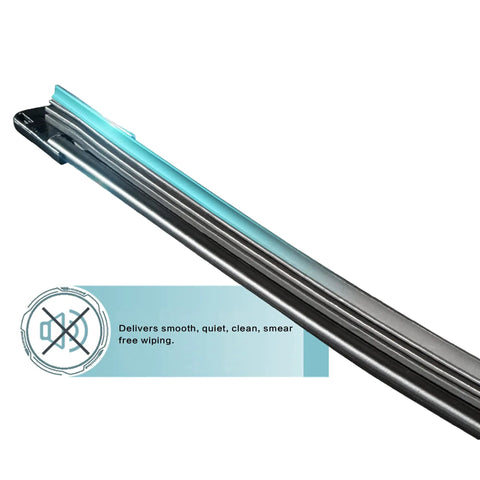 Top Notch All Season Windshield Wiper Blades Set Of Two 22 Inch For Cars And Trucks close-up showing heavy duty rubber build