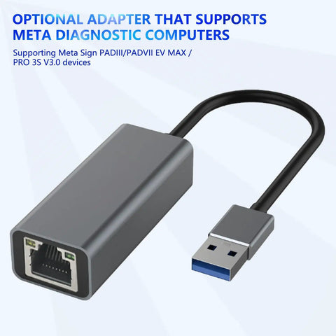 Gray USB adapter cable for Six Piece Tesla Diagnostic Cables Set For Model S 3 X Y with OBD2 tools and OBDII harness kit