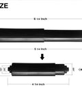 Two Pack Toilet Paper Holder Replacement Rod With Spring Loaded Roller Universal Fit For Most Bathroom Tissue Holders Black