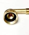 No Lead Brass Dishwasher Swivel Connector Elbow Fitting For Three-Eighths Inch Compression To Three-Quarters Inch Female Hose Thread Burst-Proof Durable Heavy-Duty Adapter For Quick Leak-Free Kitchen Plumbing Connection, brass elbow fitting