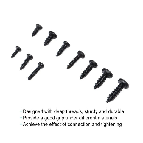 Killer 1000 Piece Miniature Screw Kit With Precision Tweezers M1 M1.2 Tiny Carbon Steel Fasteners for glasses watches repair, assorted sizes.