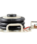 Side view of Beefy Triple Bag Air Jack For Cars, 3 Ton Pneumatic Lift With Six Steel Pipes, Raises Up To 17.7 Inches In 3 To 5 Seconds.
