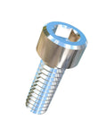 Pack Of Twenty Five Grade 2 Pure Titanium Socket Head Machine Screws Size 2 56 By Quarter Inch UNC Threads with a detailed view.