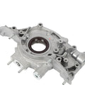 Premium Timing Belt Kit With Oil Water Pump For Honda Accord Acura Tsx 3.5 V6 Engine Helps Cool Fixes Leak Heat Save Labor Cost Install Yourself With Oem Parts Max Durability Safety Stop Noise Grinding Drive Farther No Worry; silver oil pump housing