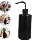 Two Pack Plastic Squeeze Bottles With Curved Nozzle For Precise Plant Watering And Cleaning, black 500ml bottle for succulents