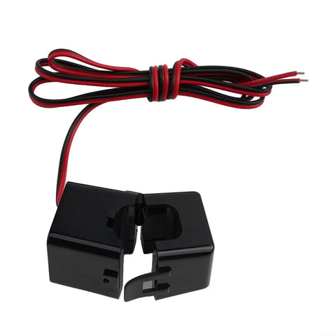Rock Solid Split Core Current Transformer With No Sweat Clamp Install 50A 100A 150A 200A Options, featuring dual wires for easy installation.