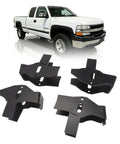 Front Upper Control Arm Mounting Brackets Kit For Chevy Silverado 2500HD And GMC Sierra 2500HD 2001 To 2010, heavy duty steel shown.