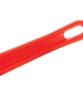 Close-up of handle of Heavy Duty Adjustable Straight Pipe Wrench 8 Inch With 1 Inch Jaw Capacity Grips Like A Boss Durable Enamel Finish