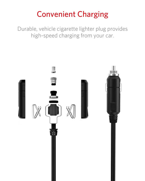 Detailed view of Power Inverter 500W DC 12V To 110V AC with detachable alligator battery clamp.