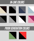 Color options for Nitron Golf Push Cart With Auto Open Technology And Top Lok System, including black, slate, and red.