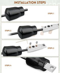 Installation steps for Cable Ball Stopper Ends For Gym Cables 5mm And 6mm Durable Steel Core With Hex Socket Screws Replacement Part