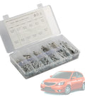 250 Piece Spring Retaining Hair Pins Kit With Cotter Pins And Stainless Hairpin Clips For Auto Repair And Maintenance, assorted metal pins in case
