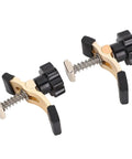 Cnc Router Press Plate Clamps With Easy Grip T Track hold down system, compact aluminum design for secure project work.
