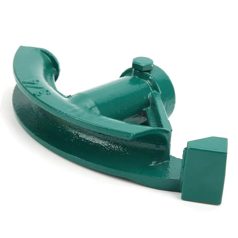 Heavy Duty 3/4 Inch Manual Pipe Bender For Galvanized And Aluminum Tubes featuring a sturdy green cast iron design.