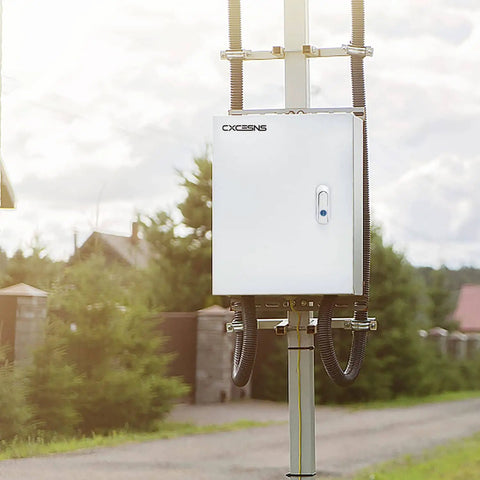 Outdoor Electrical Box Built Tough 12 By 10 By 6 Inch NEMA 4X Steel Enclosure Waterproof Dustproof Lockable Junction Box With Mounting Plate