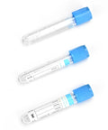 Vacuum Specimen Collection Tubes For Lab Tests And Veterinary Use 3 mL 100 Pack Wrap Packaging PET Durable Tubes with blue caps