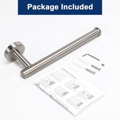 Rustproof 9 Inch Stainless Steel Towel Bar For Bathroom Wall Mounted Hand Towel Holder Ring Beefed Up Thick Design Brushed Nickel Contemporary Bath Accessory Easy Drill In Install Durable SUS304 with installation kit