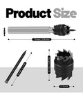 Double Sided Spot Weld Cutter Set Three Eighths Inch HSS Remover Bits for Power Drill Hex Sheet Metal Cutter Kit 13 Pcs