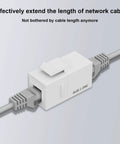 Cat6 RJ45 Keystone Coupler 25 Pack Female to Female UTP Inline Jack for Ethernet Fits All Standard Keystone Wall Plates and Patch Panels White