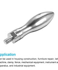 2Pcs Clamping Handle Screws Knobs M8x12mm Metal Crank Tapered Grip Built to Last Polished Chrome Finish for Housing Construction Lathe