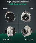 100 Amp 12V High Output Alternator for Chevy S10 2.2L 1998 to 2003 and GMC Sonoma 2.2L 1998 to 2003 CW S6 Pulley Replacement IR