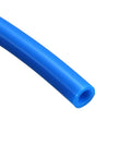 Blue PU Air Tubing 6mm OD x 4mm ID, 6m, 20 Ft Length for Air Compressors, close-up view, flexible polyurethane hose