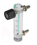 Go To Oxygen Flow Meter 0.1 To 1.5 LPM Gas Regulator With Copper Connector, showing clear flow gauge and metal connectors