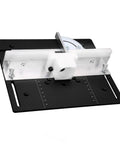 Heavy Duty Aluminum Router Flip Board With No Fuss Quick Swap Setup Precision Woodworking Insert Plate For Router Lift Systems top view with measuring scale