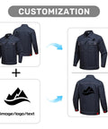 Custom Heavy Duty Work Jacket For Men And Women, Rugged Tear Resistant Mechanic Outerwear, personalized logo examples.