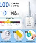 18ml Nail Dehydrator and Primer Pro Grade Set Acid Free and Hema Free showing bottle, pH value, and features at 0 acid level.