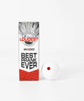 Loudest Golf Ball Ever For Pranks, Viral Sleeve Of Three Novelty Balls With Red Button Hit packaging and golf ball with red button