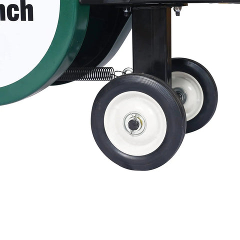 Heavy Duty Yard Beast 7 Ton Gas Log Splitter With Double Flywheel Auto Return Portable 63cc Engine wheels for easy mobility.