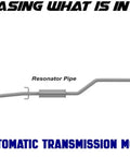 Front Exhaust Flex Pipe for Honda Accord 2008 2009 2010 2011 2012 2.4L Stainless Steel with labeled parts diagram