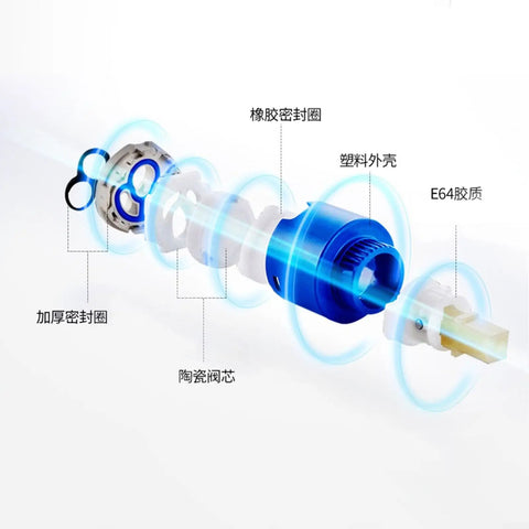 Modern Universal Ch Shower Mixer Faucet Deck Mount Hot & Cold Water Sink T & Shower Fixtures for ContemporaBathrooms and Kitchens internal components