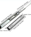 Soft Close Ball Bearing Drawer Slides Heavy Duty Full Extension Kitchen Cabinet Drawer Slides 36 Inch 250 Lb Capacity 1 Pair Detachable