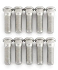 Top Tier 10 Pack M12x1.50x49mm Wheel Studs Heavy Duty Anti Rust Lug Nuts Bolts For Car Hub Replacement Fasteners Silver Oem Style, 10 silver wheel studs