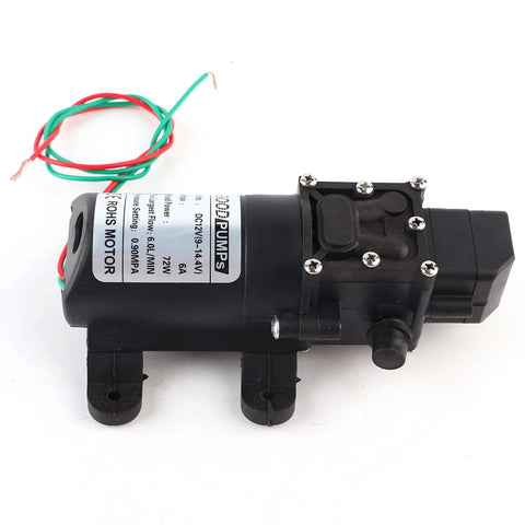 Ycauty Micro Diaphragm Liquid Transfer Pump Compact High Power Flow 6.0 Liters Per Minute Silent Operation For Fish Tanks Aquariums And Garden Irrigation Systems Durable Abs Housing With 12V Direct Current Input