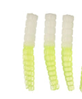 One Sixty Fourth Ounce Trout Magnet Lure In Chartreuse With Shad Dart Head And Split Tail For Horizontal Fall And Natural Downstream Action Designed To Trigger Realistic Movements In Currents And Streams For Freshwater Trout And Panfish