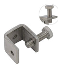 Stainless Steel C Clamps For Welding And DIY Woodworking Crafts 20mm Silver Metal Clamping Tools showing a metal grip with screw detail.