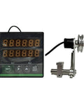 Straight Up Digital Length Counter With U Shaped Measuring Wheel For Wire And Cable Rolls, showing LED display and measuring wheel.