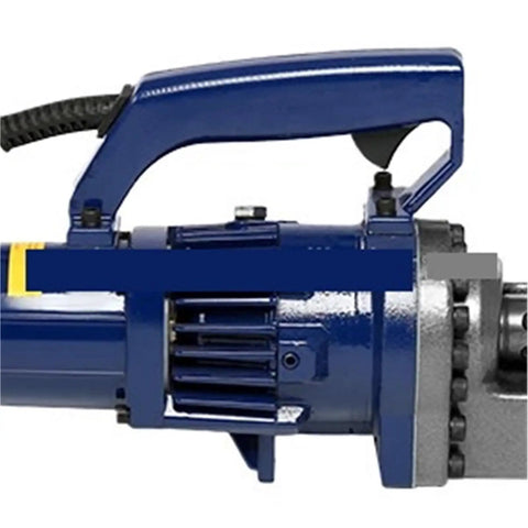 Close-up of Top Tier Cordless Electric Rebar Cutter Boring Machine RC 20 showing brushless motor and handle design.