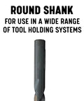 KFD26J-SET 26 Piece Heavy Duty High Speed Steel Drill Bit Set A To Z Sizes round shank detail